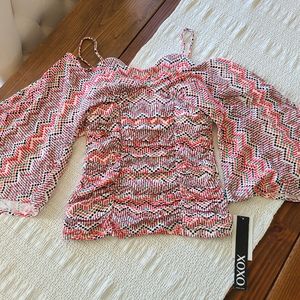 NWT Women's XOXO Small Cold Shoulder Tank Shirt